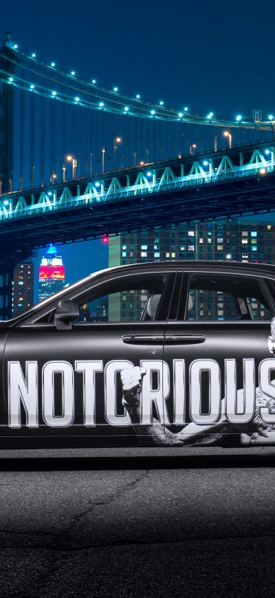 Fond d'écran iPhone Black Rolls Royce Dawn Conor McGregor