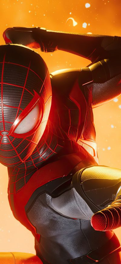 Fond d'écran iPhone Spiderman Miles Morales Ps5