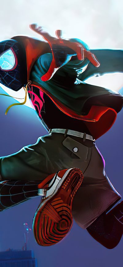 Fond d'écran iPhone Spider Verse Miles 2020