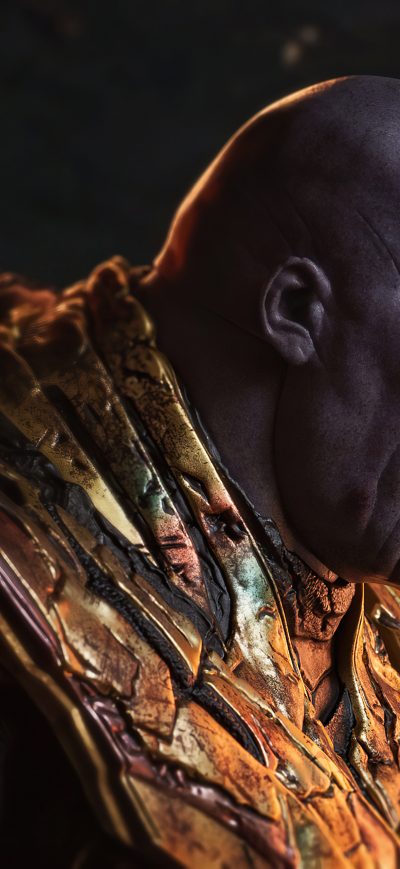 Fond d'écran iPhone Battle Damaged Thanos