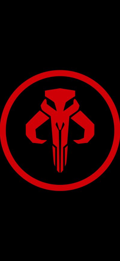 Fond d'écran iPhone The Mandalorian Star Wars Logo 4k