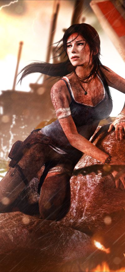 Fond d'écran iPhone Tomb Raider 2013 Lara Croft 4k