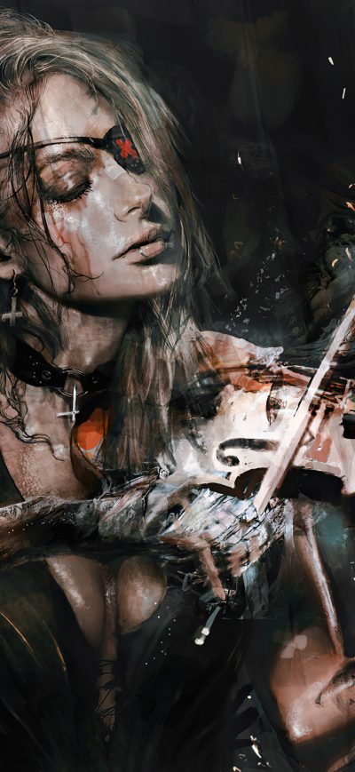 Fond d'écran iPhone Violinist Of The Deep 4k