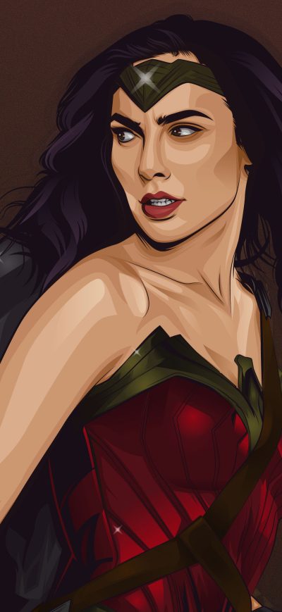 Fond d'écran iPhone Wonder Woman Vector Art