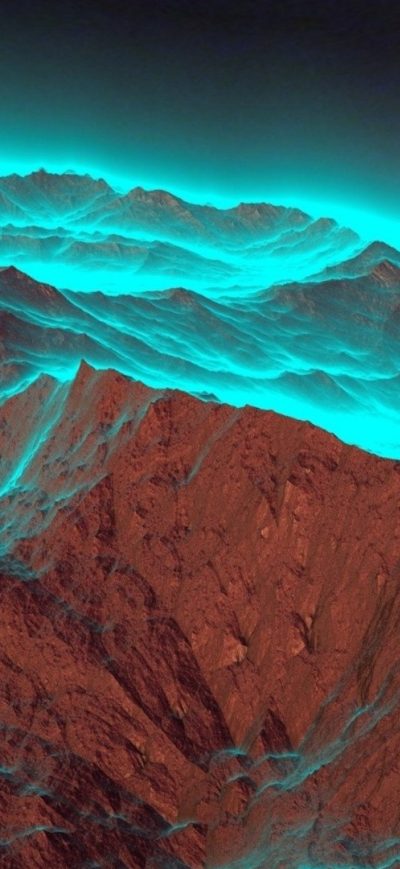 Fond d'écran iPhone Mountain Top Landscape Dreamy Fantasy 4k