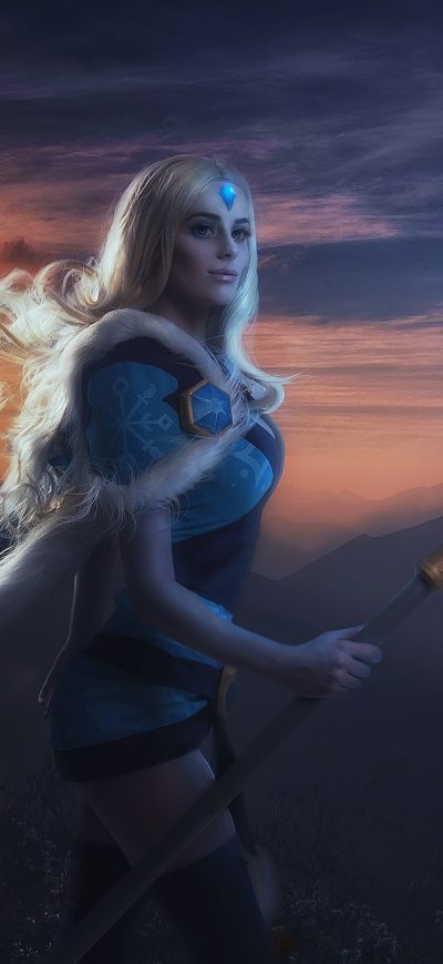 Fond d'écran iPhone Crystal Maiden DotA 2 Cosplay