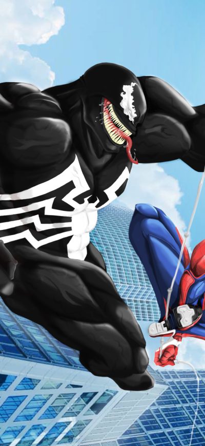 Fond d'écran iPhone Venom Spiderman Art