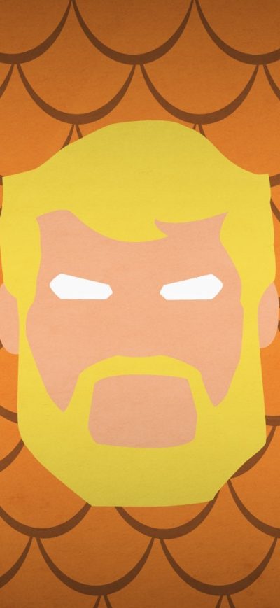 Fond d'écran Aquaman Minimalism sur iPhone