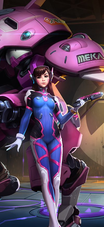 Fond d'écran iPhone Dva Overwatch Fanart