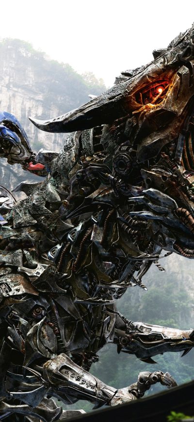 Fond d'écran iPhone Optimus Prime On Dinobot