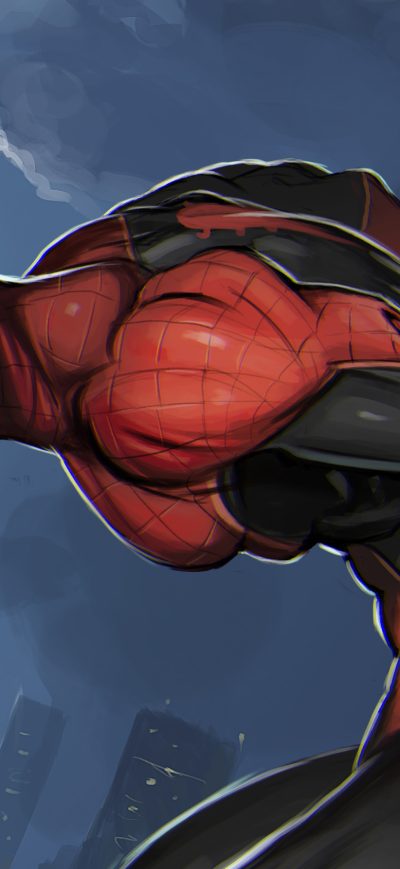 Fond d'écran iPhone Spiderman Superhero Art