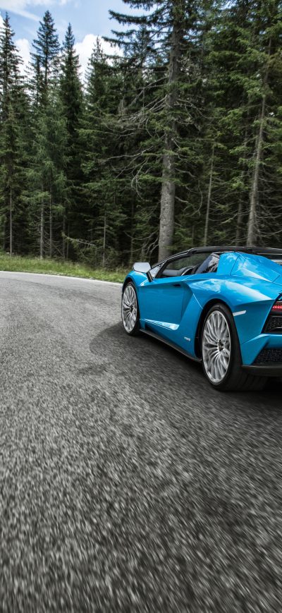 Fond d'écran Lamborghini Aventador S 2018 4k sur iPhone