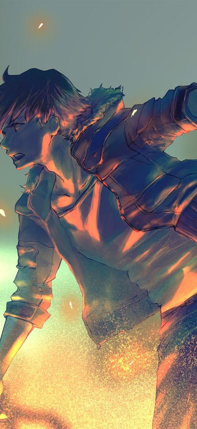 Fond d'écran iPhone Boy Anime Artwork