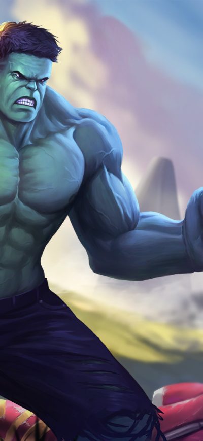 Fond d'écran iPhone Hulk In Avengers Infinity War Artwork