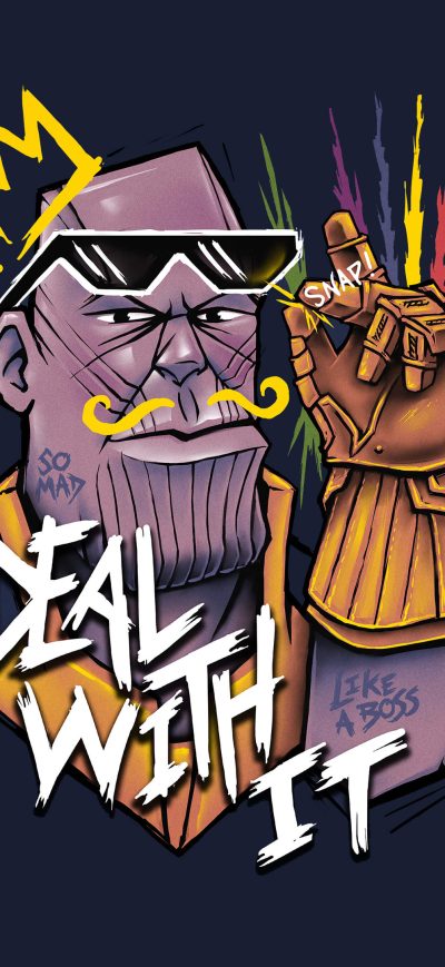 Fond d'écran iPhone Thanos Deal With It