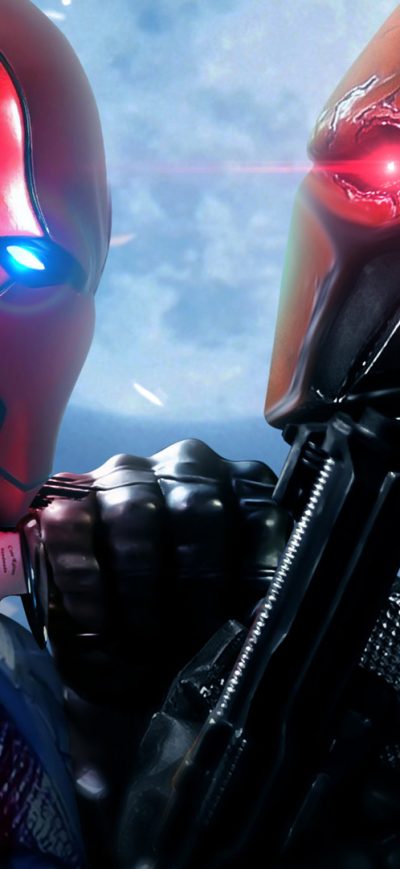 Fond d'écran iPhone Red Hood Vs Deathstroke