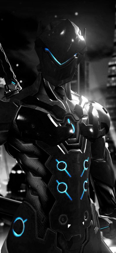 Fond d'écran iPhone Genji Overwatch 10k