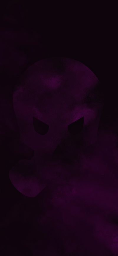 Fond d'écran iPhone Skull Minimalism 12k