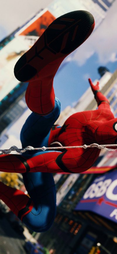 Fond d'écran iPhone Spiderman Homecoming Spider Suit 4k