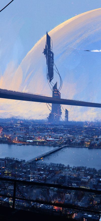 Fond d'écran City Shape Exploratin 4k sur iPhone