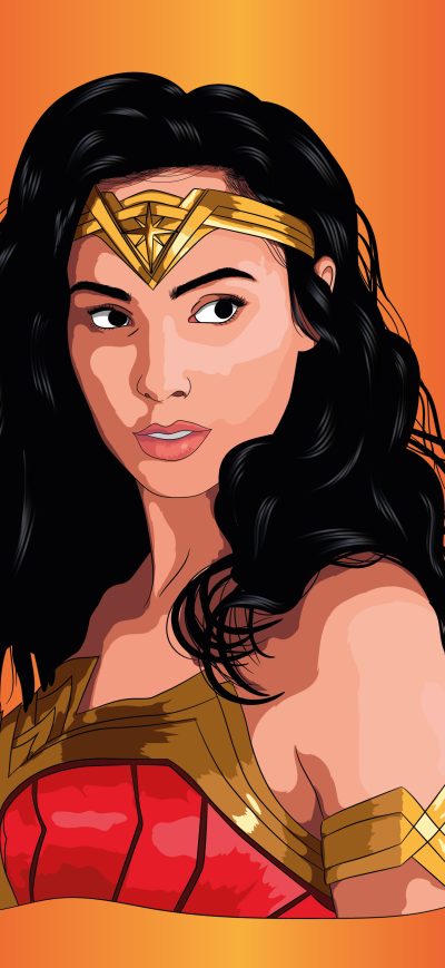 Fond d'écran iPhone Wonder Woman Fractal Art 4k