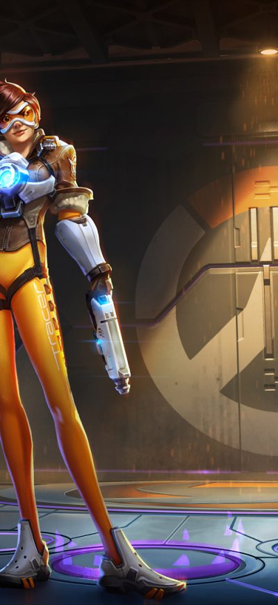 Fond d'écran iPhone Tracer Overwatch Fanart