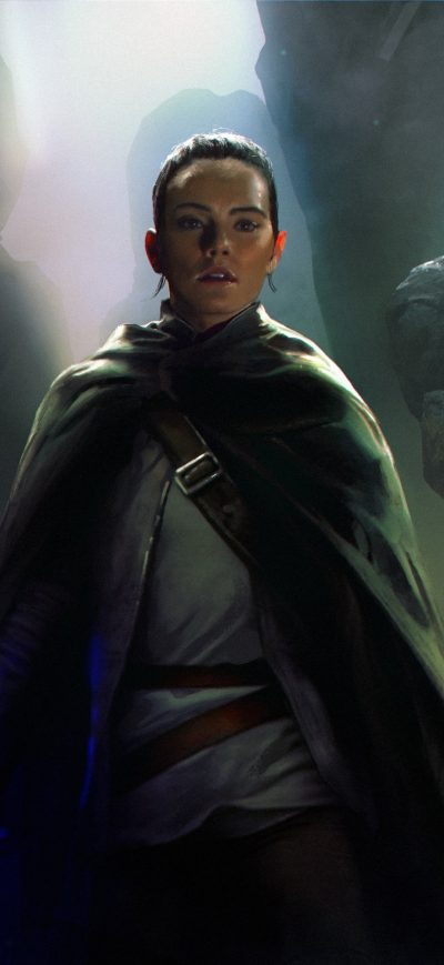 Fond d'écran iPhone Rey Star Wars Artwork 4k
