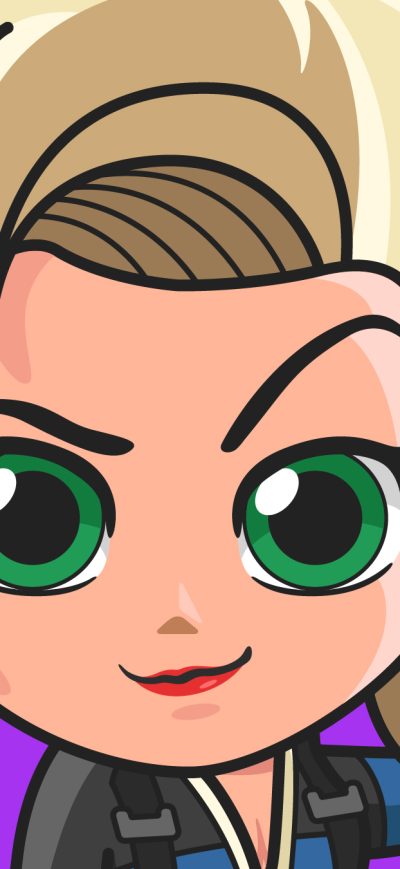 Fond d'écran iPhone Black Widow Doddle Art
