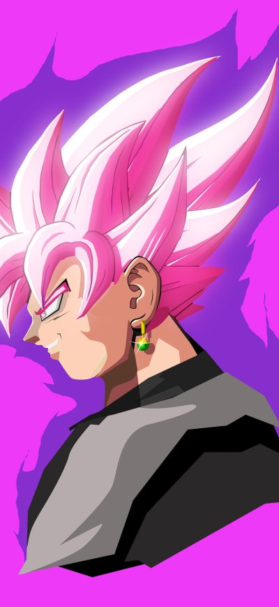 Fond d'écran iPhone Black Goku Dragon Ball Super 4k Anime