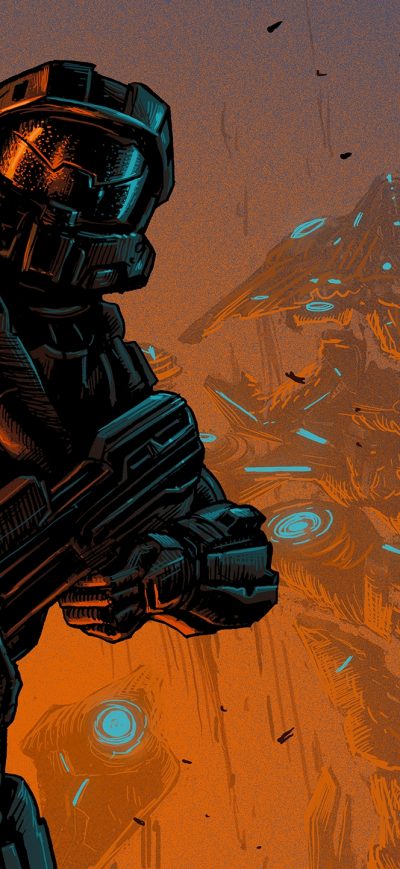 Fond d'écran iPhone Halo 5 Guardians Master Chief