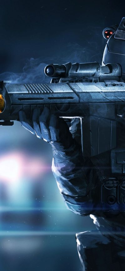 Fond d'écran iPhone Sci Fi Soldier With Shield 4k