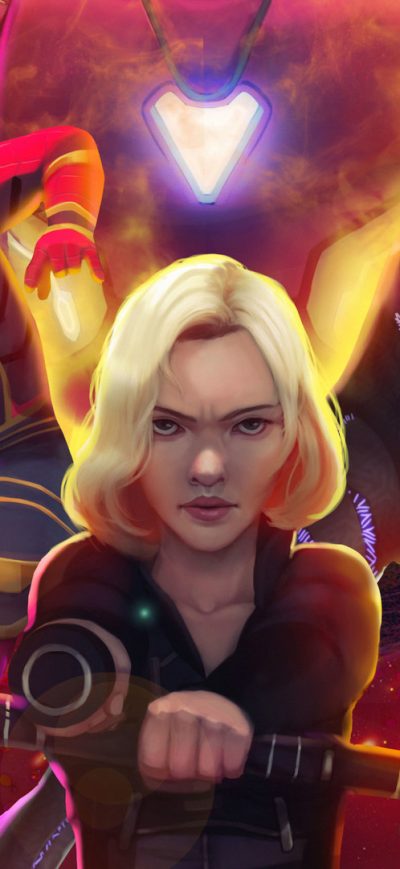 Fond d'écran iPhone Spiderman Black Widow Black Panther In Avengers Infinity War