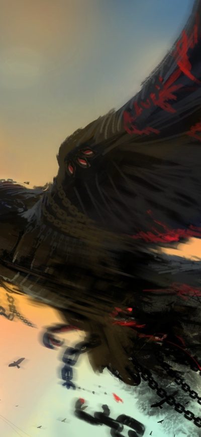 Fond d'écran iPhone Raven Artwork