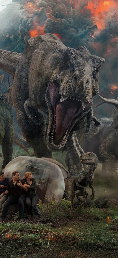 Fond d'écran iPhone Jurassic World Fallen Kingdom Key Art