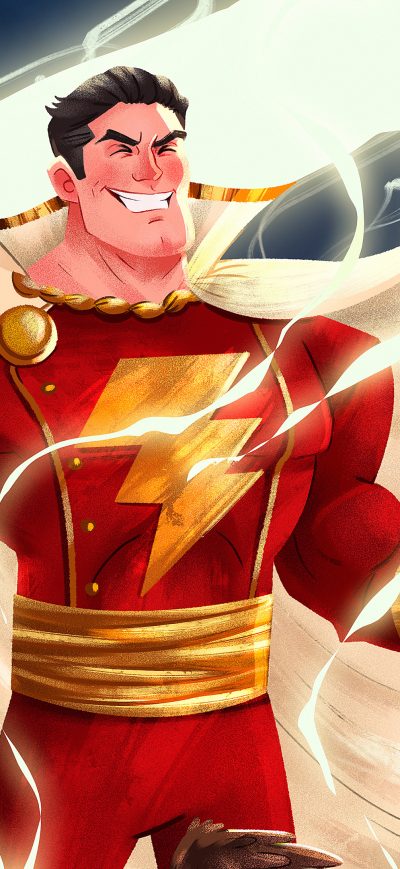 Fond d'écran iPhone Shazam Art 4k