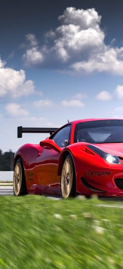 Fond d'écran iPhone Ferrari 458 Sports Racing