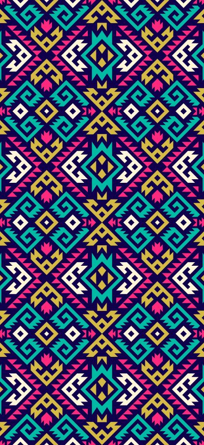 Fond d'écran iPhone Colorful Tribal Abstract 5k
