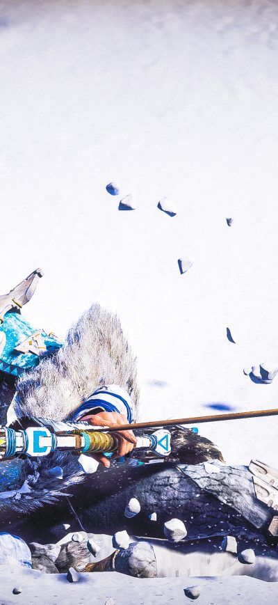 Fond d'écran iPhone Aloy Snow Archer Horizon Zero Dawn 4k