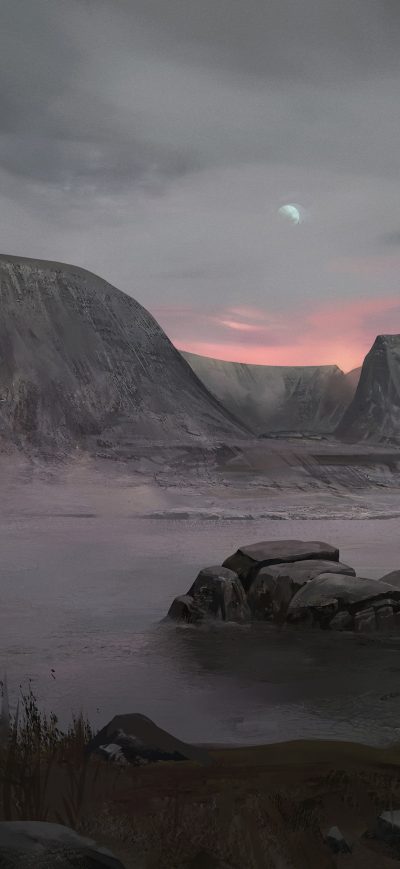 Fond d'écran iPhone Dry Planet 4k
