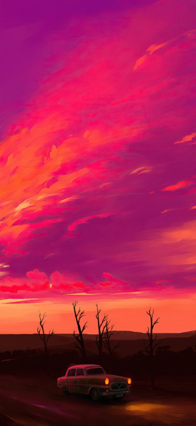 Fond d'écran iPhone Radiant Sunset 4k