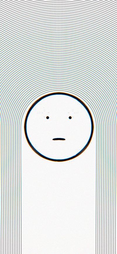 Fond d'écran iPhone Glitch Art Smiling