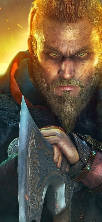 Fond d'écran iPhone Ragnar Lothbrok Assassins Creed Valhalla 4k Game