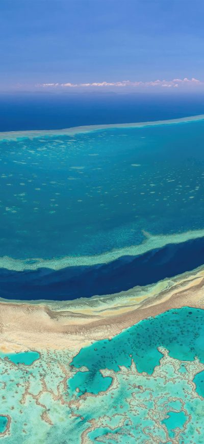 Fond d'écran iPhone Great Barrier Reef Australia 5k