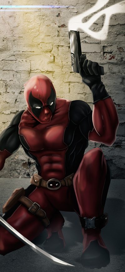 Fond d'écran iPhone Deadpool War Zone