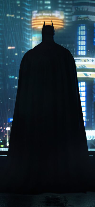 Fond d'écran iPhone Neon Gotham Batman 4k