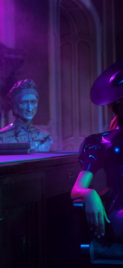 Fond d'écran iPhone Cyberpunk Girl 4k