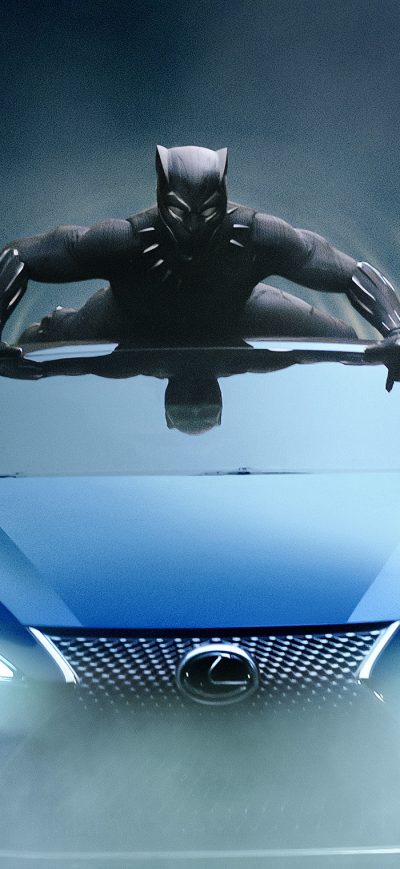 Fond d'écran iPhone Lexus Black Panther LC 500 2018 Car