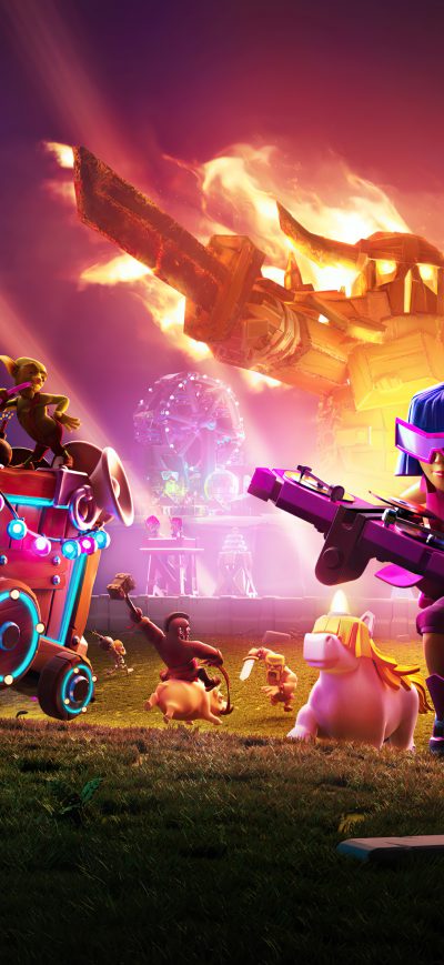 Fond d'écran iPhone Clash Of Clans 9th Anniversary 5k