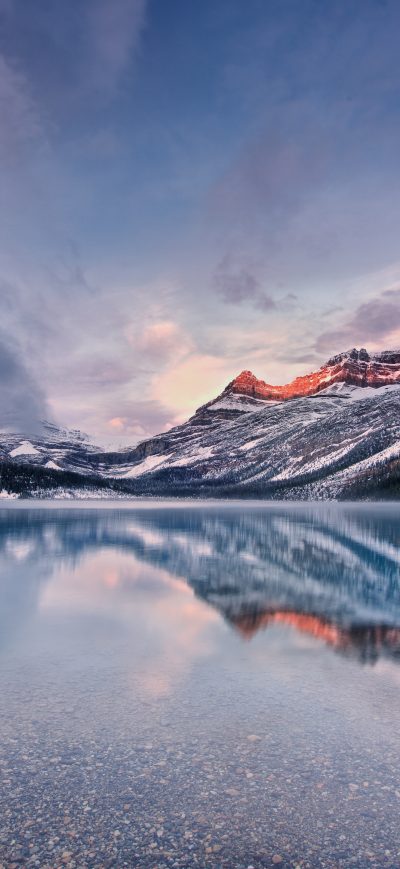 Fond d'écran iPhone Sunrise At Bow Lake Canada 8k