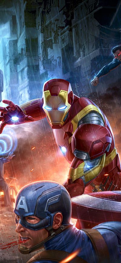 Fond d'écran iPhone Marvel Avengers Vs Dc Justice League